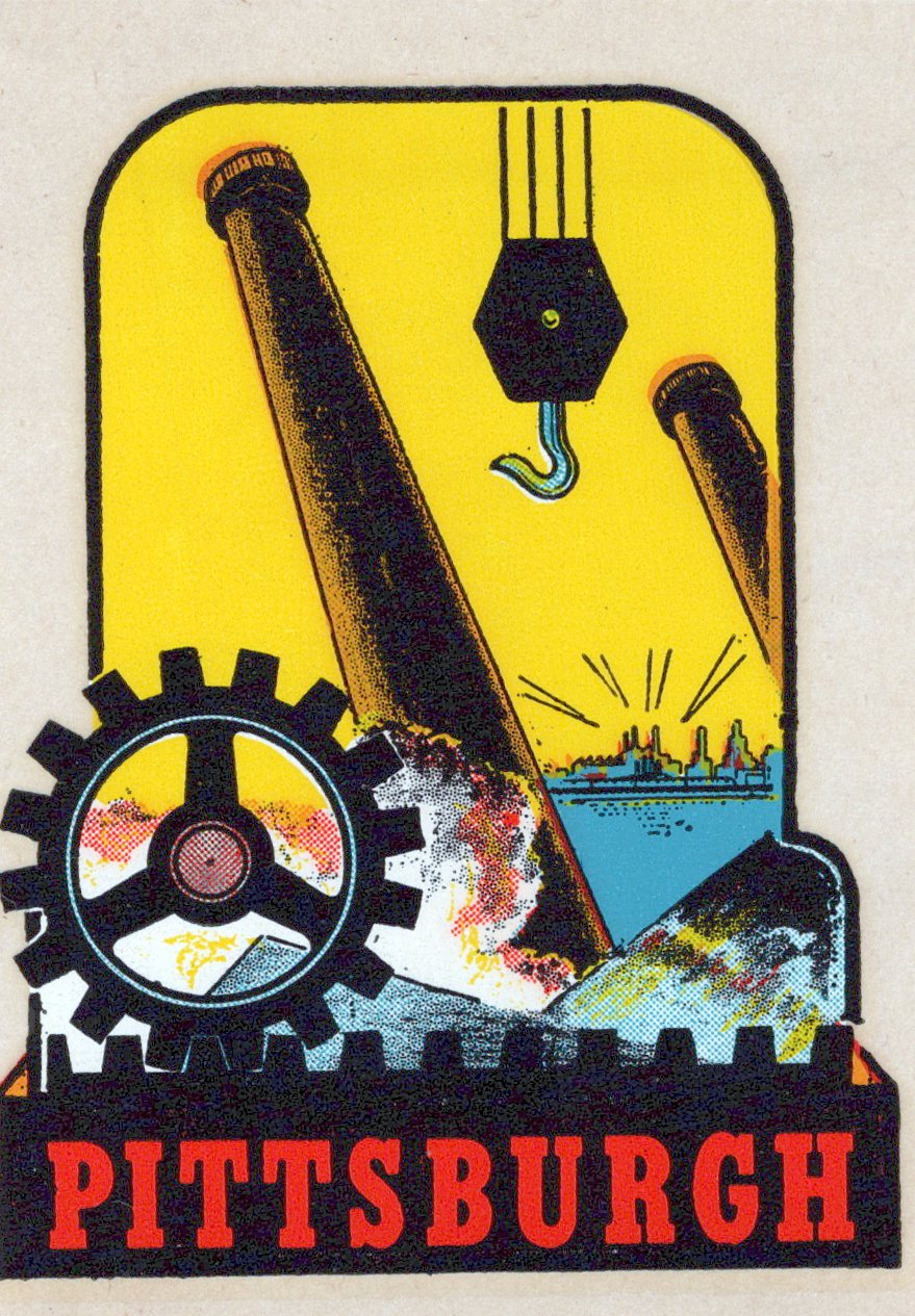 (image for) Pennsylvania (2) Pittsburgh Vintage Vacation Sticker